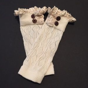 Lace boot cuffs